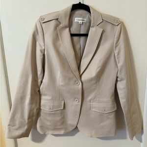 Calvin Klein Women's Cream Blazer